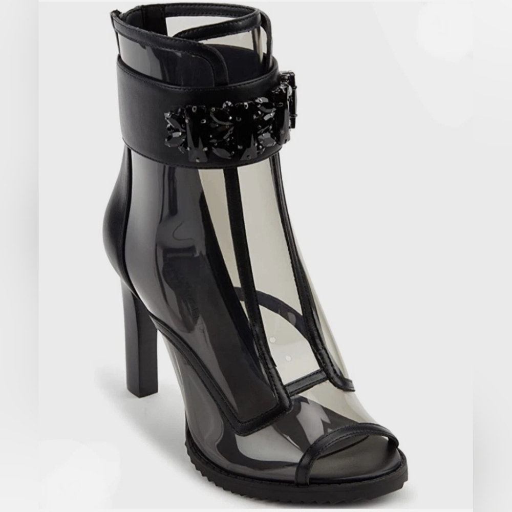 NWT Karl Lagerfeld Paris Elegant Black Ankle Boots